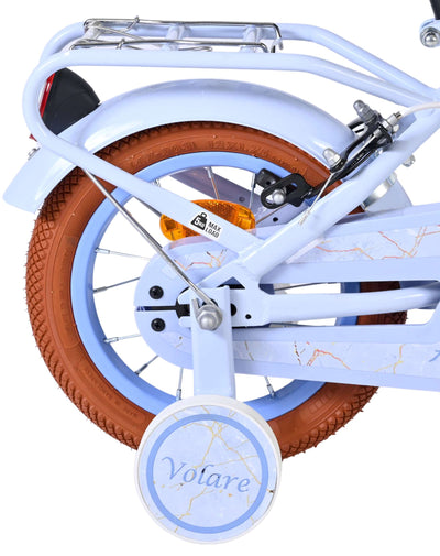 Bicicletta per bambini Volare Ashley - ragazze - 12 pollici - blu pastello - due freni a mano