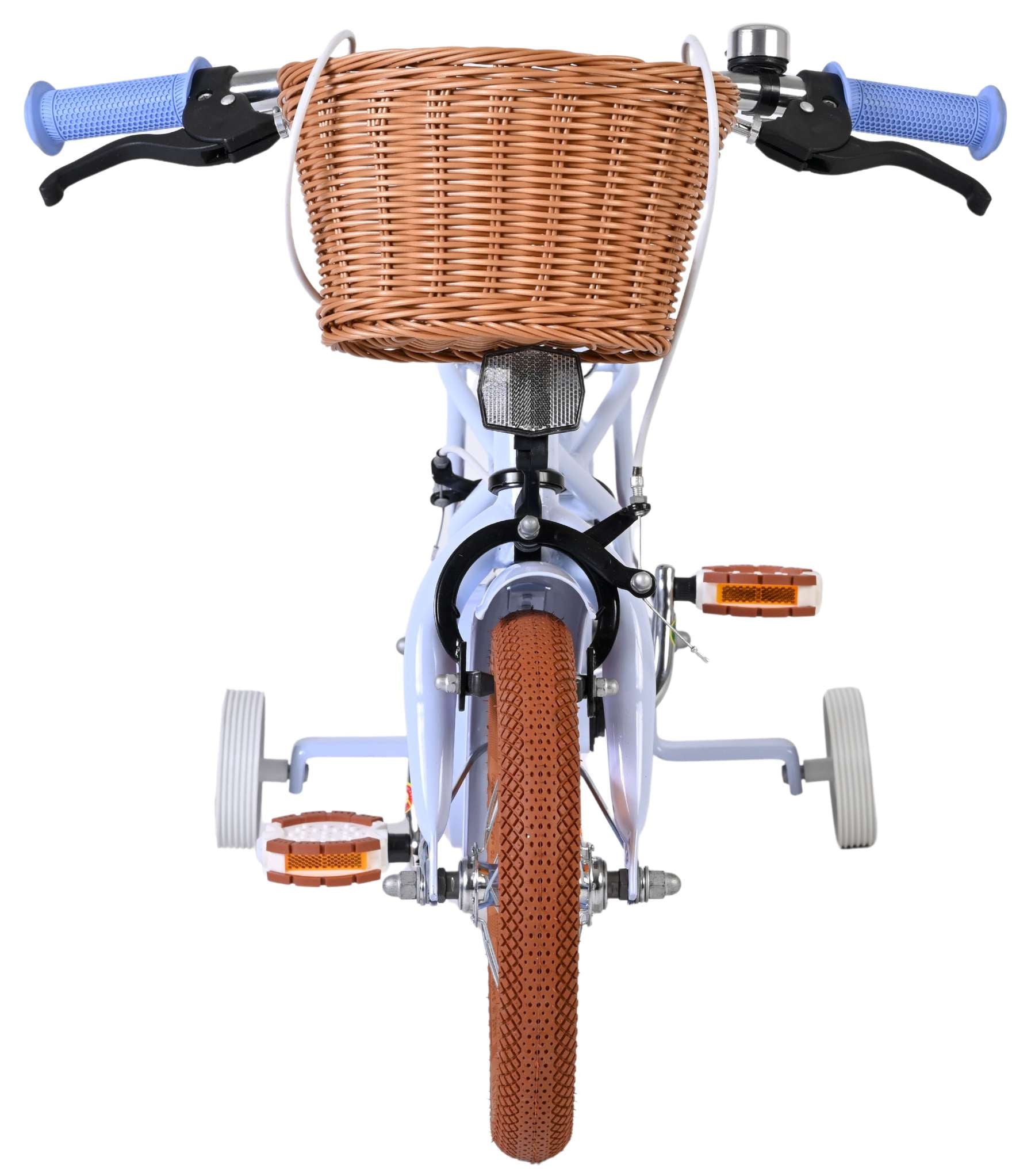 Bicicletta per bambini Volare Ashley - ragazze - 12 pollici - blu pastello - due freni a mano