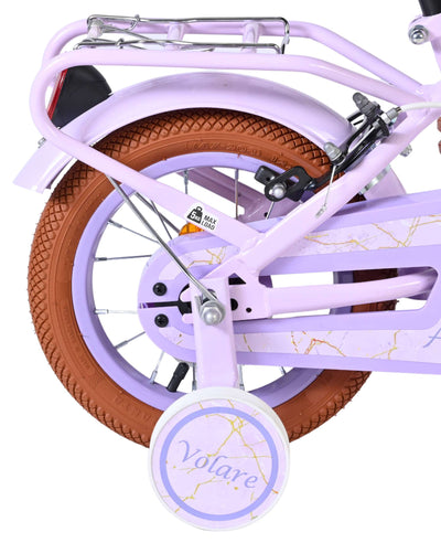 Bicicleta infantil Volare Ashley - niña - 12 pulgadas - lila - dos frenos de mano