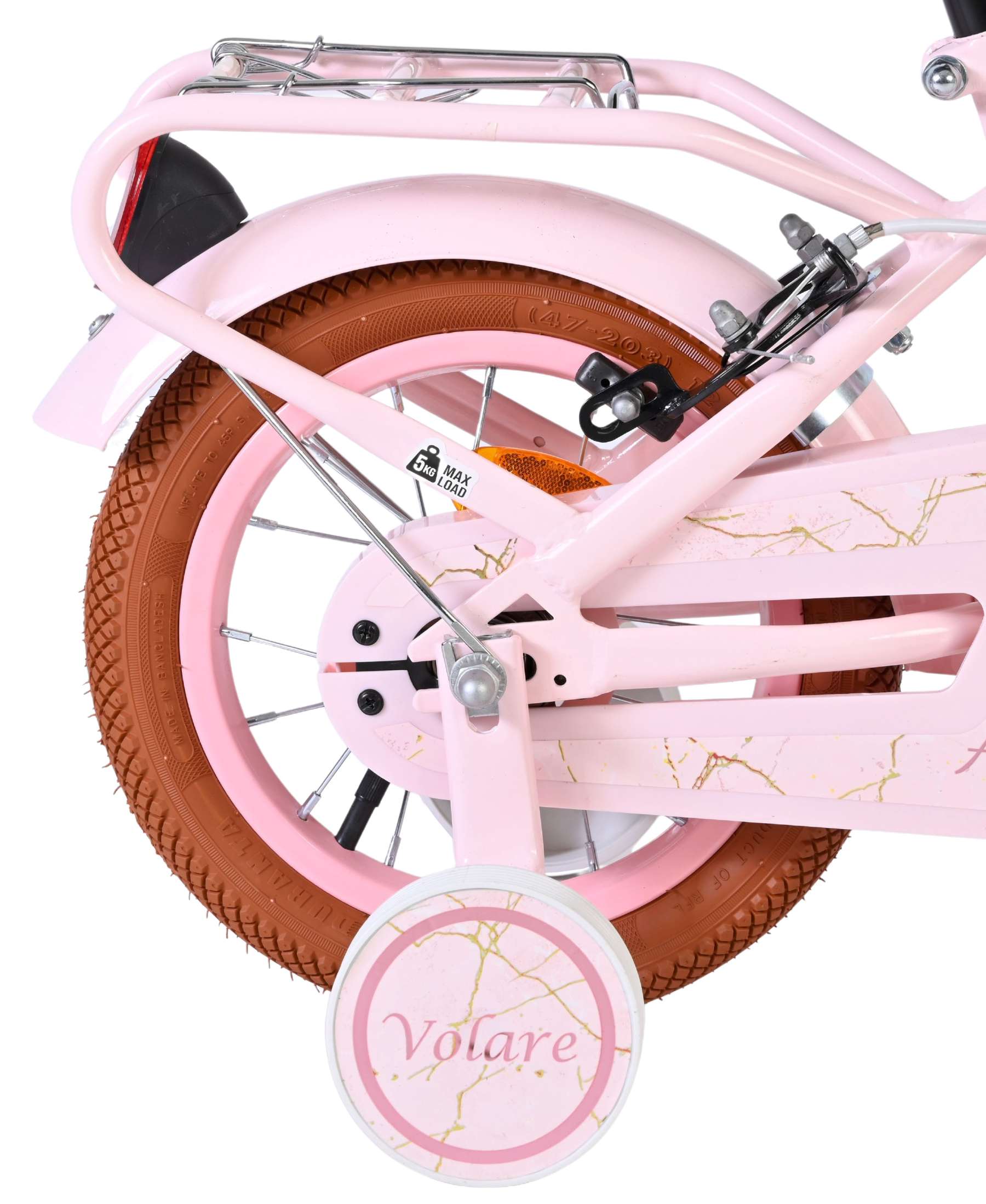 Bicicletta per bambini Volare Ashley - ragazze - 12 pollici - rosa - due freni a mano