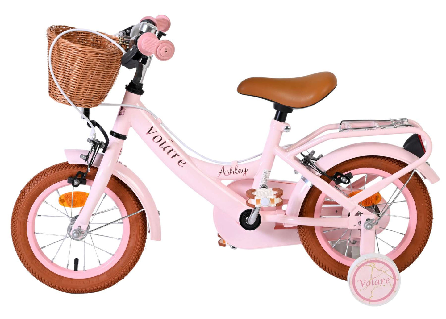 Bicicletta per bambini Volare Ashley - ragazze - 12 pollici - rosa - due freni a mano