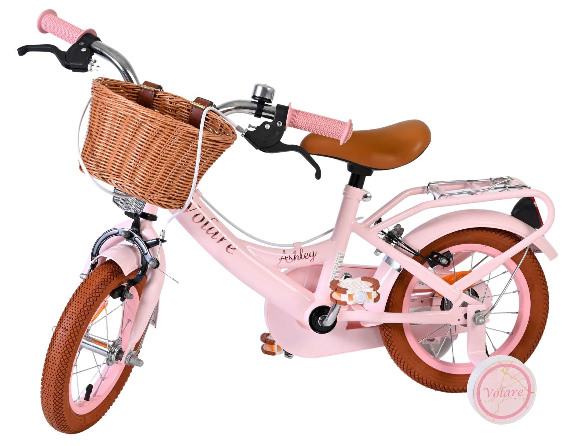 Bicicletta per bambini Volare Ashley - ragazze - 12 pollici - rosa - due freni a mano