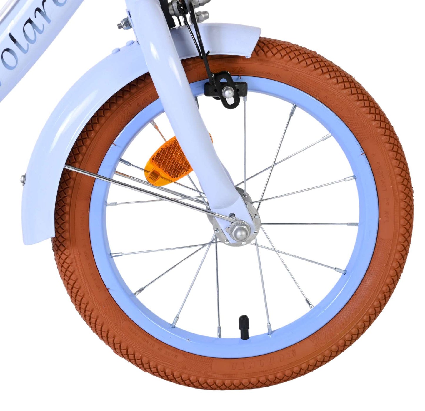 Volare ashley kinderfiets - meisjes - 14 inch - pastel blauw - twee handremmen