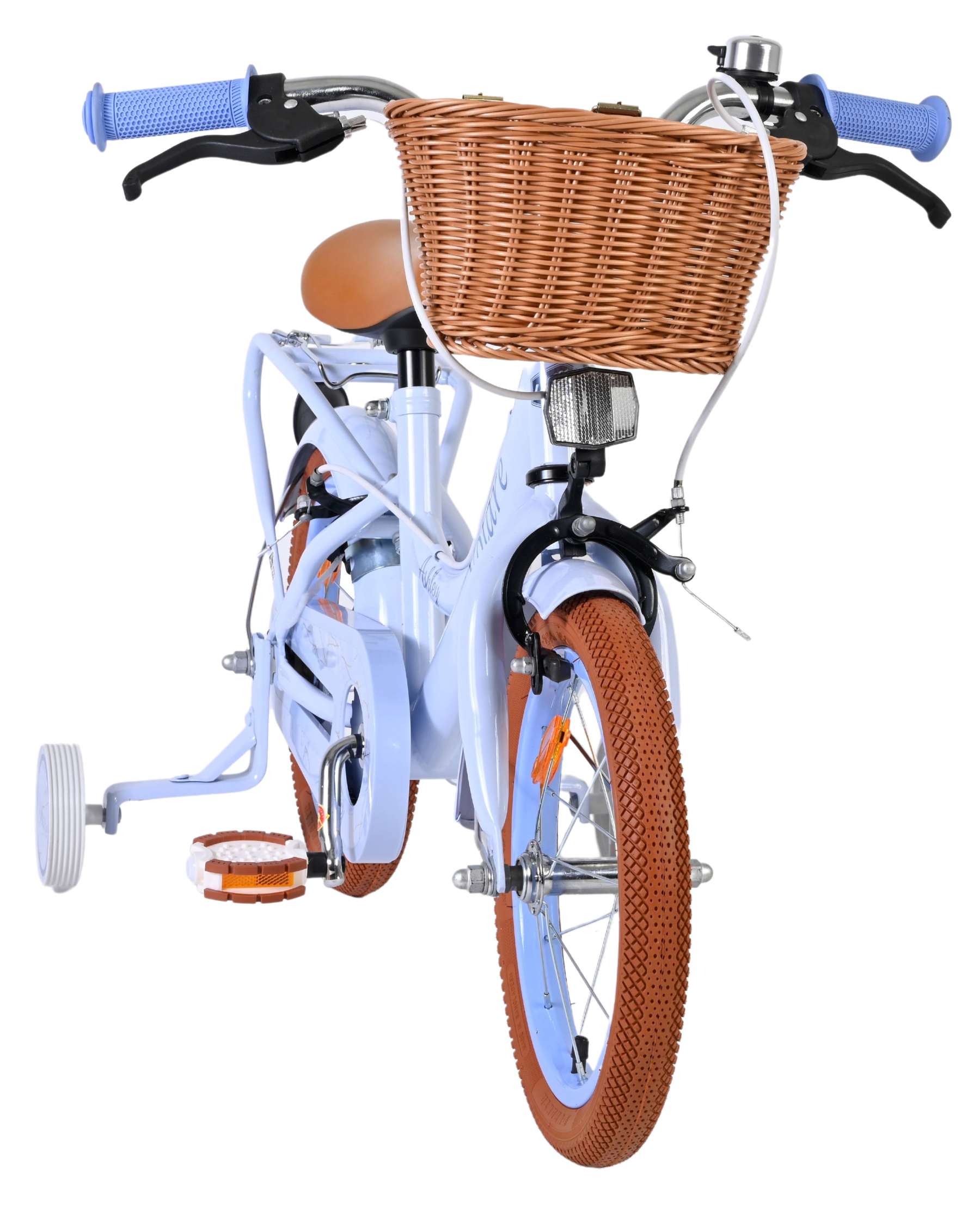 Bicicletta per bambini Volare Ashley - ragazze - 14 pollici - blu pastello - due freni a mano
