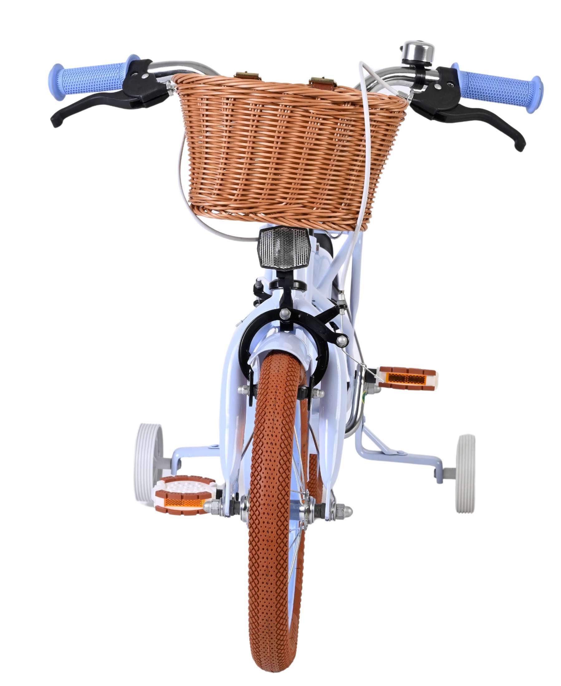 Bicicletta per bambini Volare Ashley - ragazze - 14 pollici - blu pastello - due freni a mano