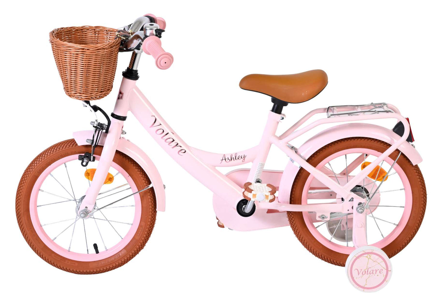 Volare ashley kinderfiets - meisjes - 14 inch - roze