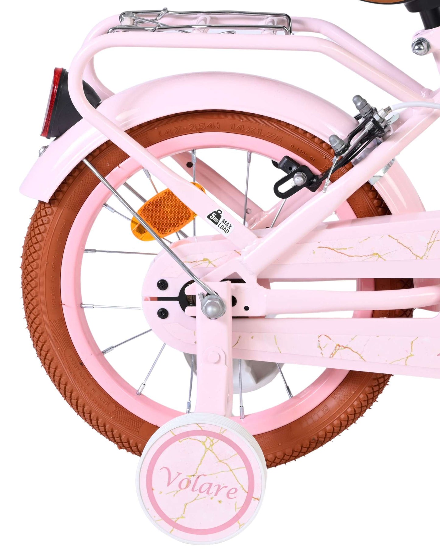 Bicicletta per bambini Volare Ashley - ragazze - 14 pollici - rosa - due freni a mano