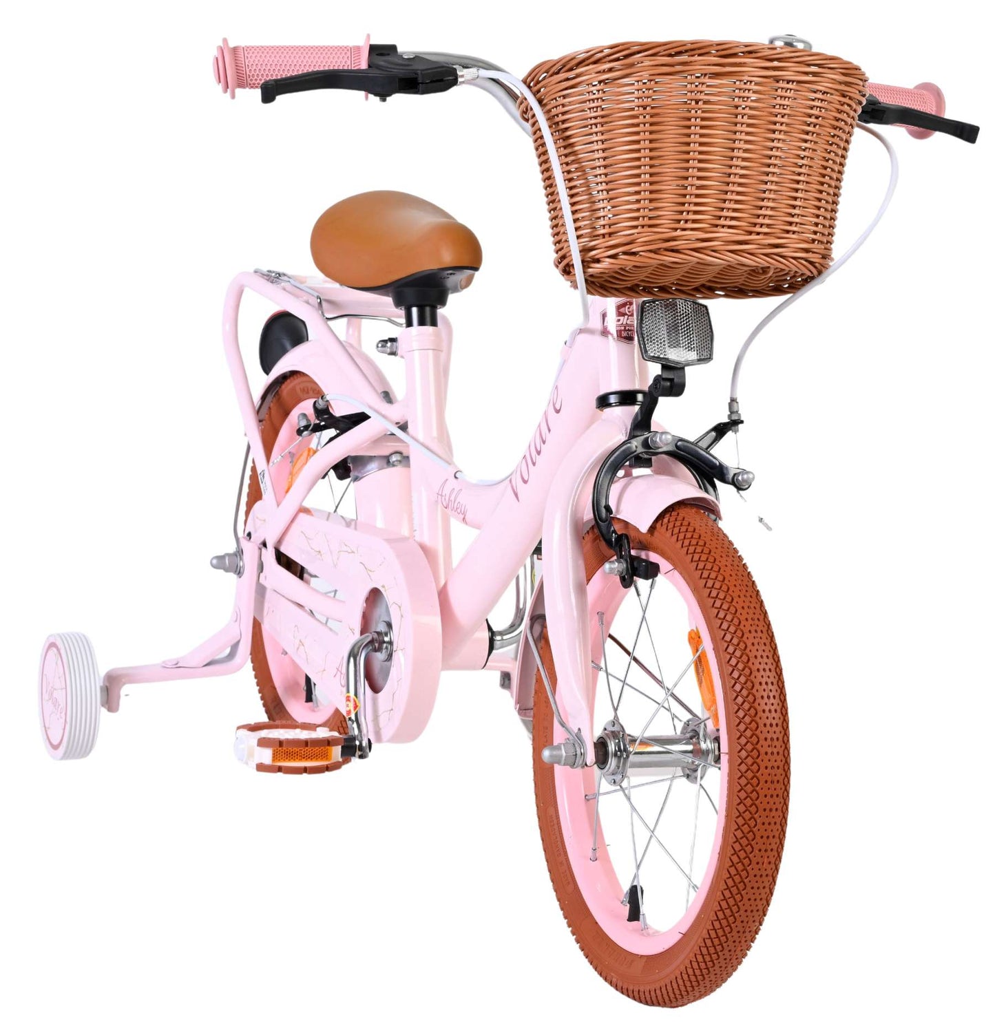 Bicicletta per bambini Volare Ashley - ragazze - 14 pollici - rosa - due freni a mano