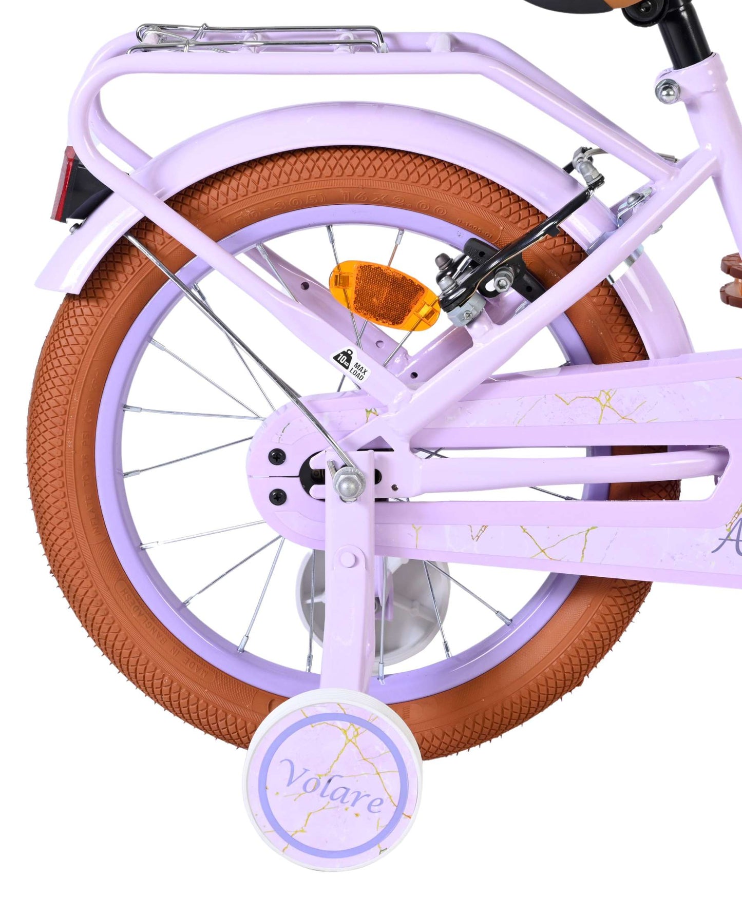 Bicicletta per bambini Volare Ashley - ragazze - 16 pollici - lilla - due freni a mano