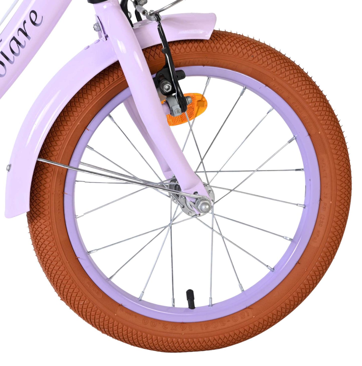 Bicicletta per bambini Volare Ashley - ragazze - 16 pollici - lilla - due freni a mano