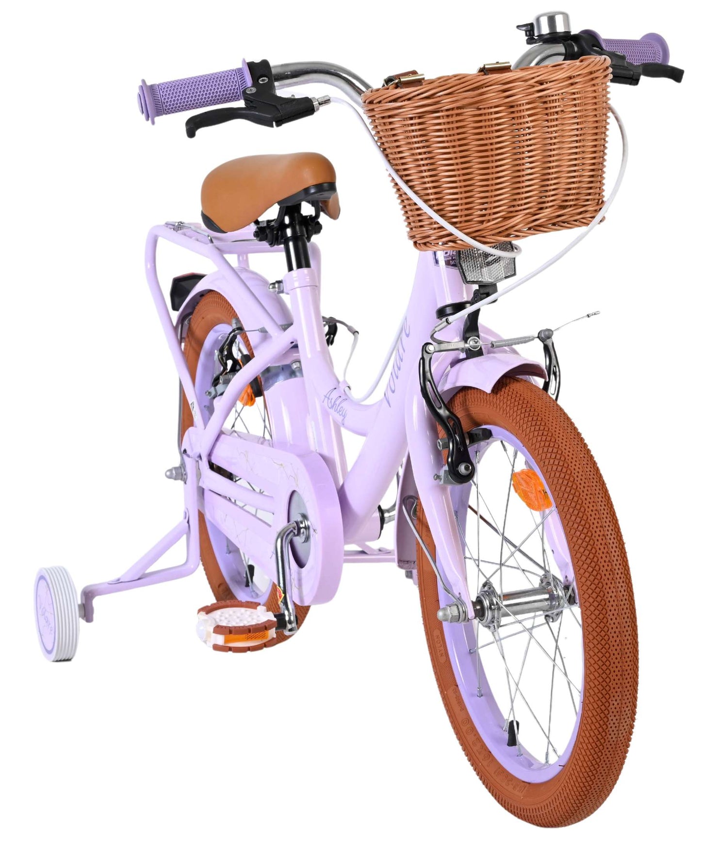 Bicicletta per bambini Volare Ashley - ragazze - 16 pollici - lilla - due freni a mano