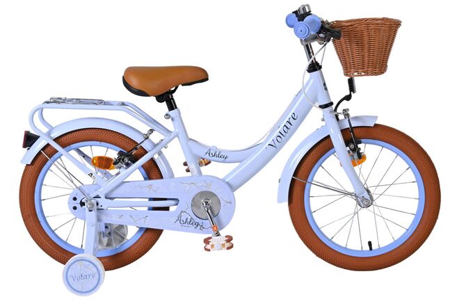 Bicicletta per bambini Volare Ashley - ragazze - 16 pollici - blu pastello - due freni a mano