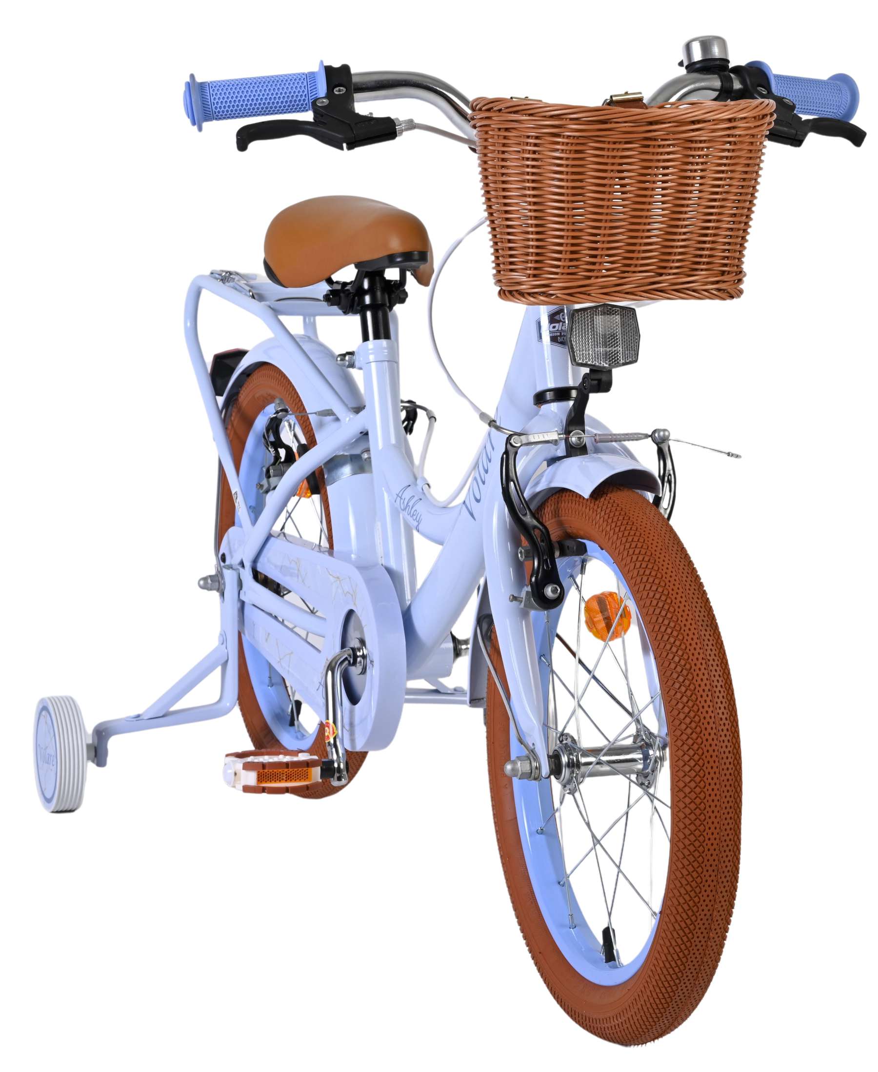 Bicicletta per bambini Volare Ashley - ragazze - 16 pollici - blu pastello - due freni a mano