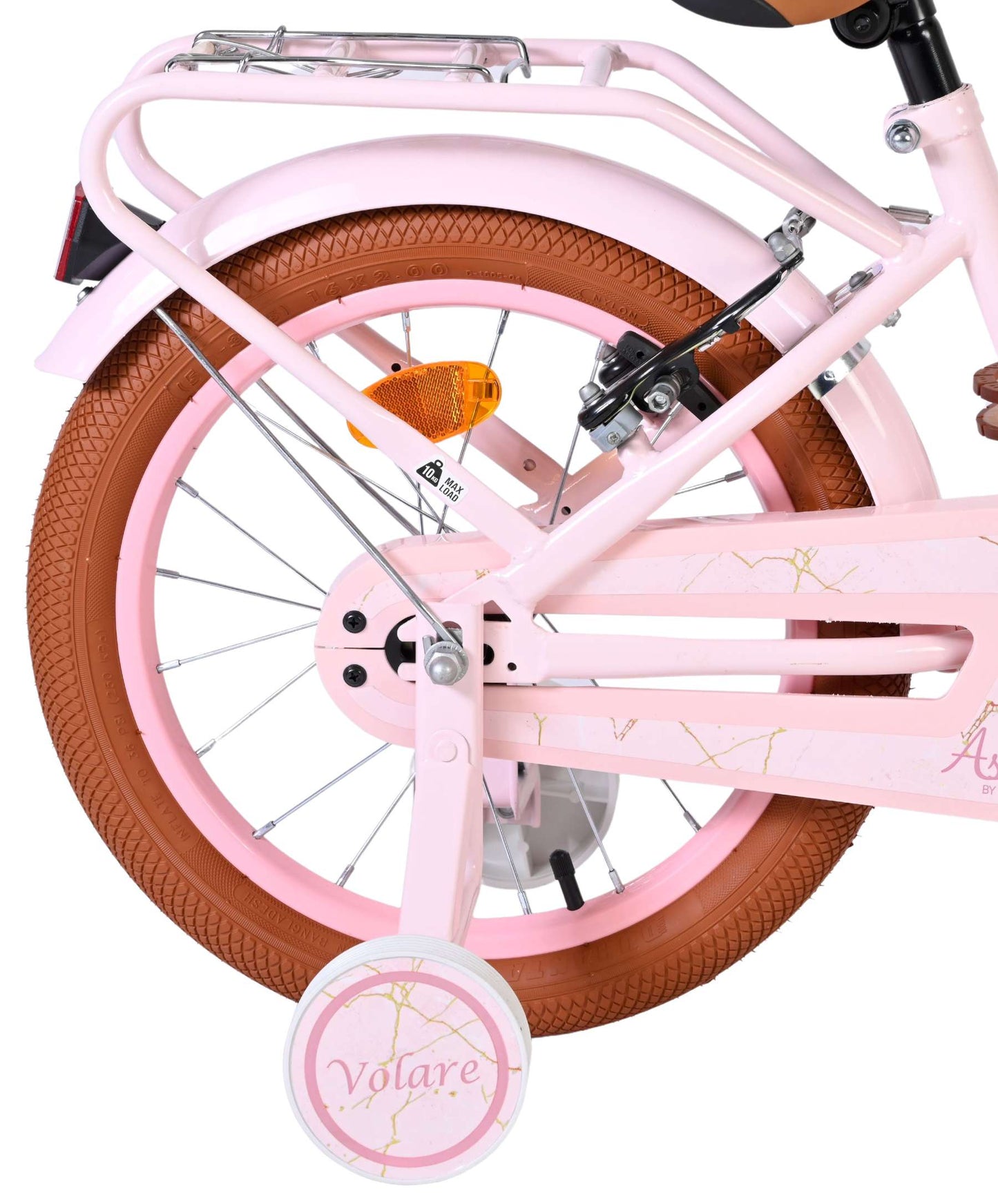 Bicicleta para niños Volare Ashley - niña - 16 pulgadas - rosa - dos frenos de mano