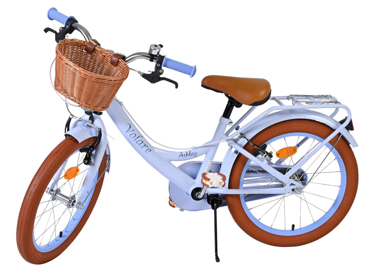 Bicicletta per bambini Volare Ashley - ragazze - 18 pollici - blu pastello - due freni a mano