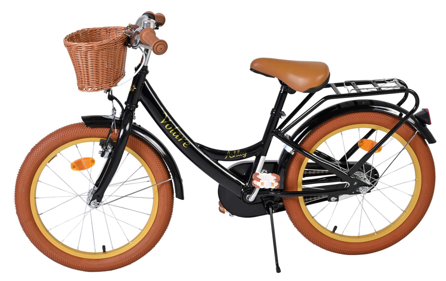 Volare ashley kinderfiets - meisjes - 18 inch - zwart