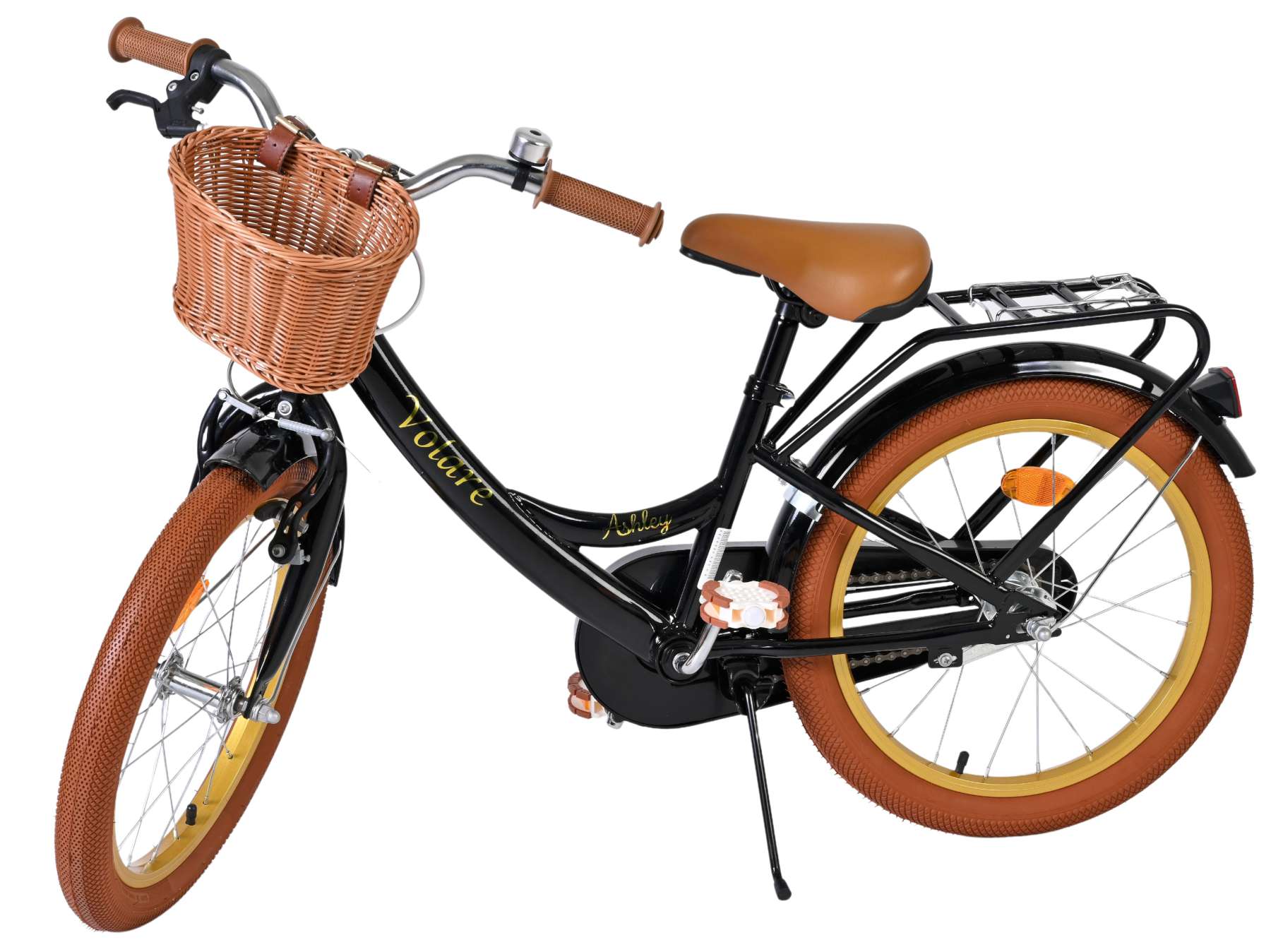 Volare ashley kinderfiets - meisjes - 18 inch - zwart