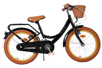 Bicicleta para niños Volare Ashley - niña - 18 pulgadas - negra - dos frenos de mano