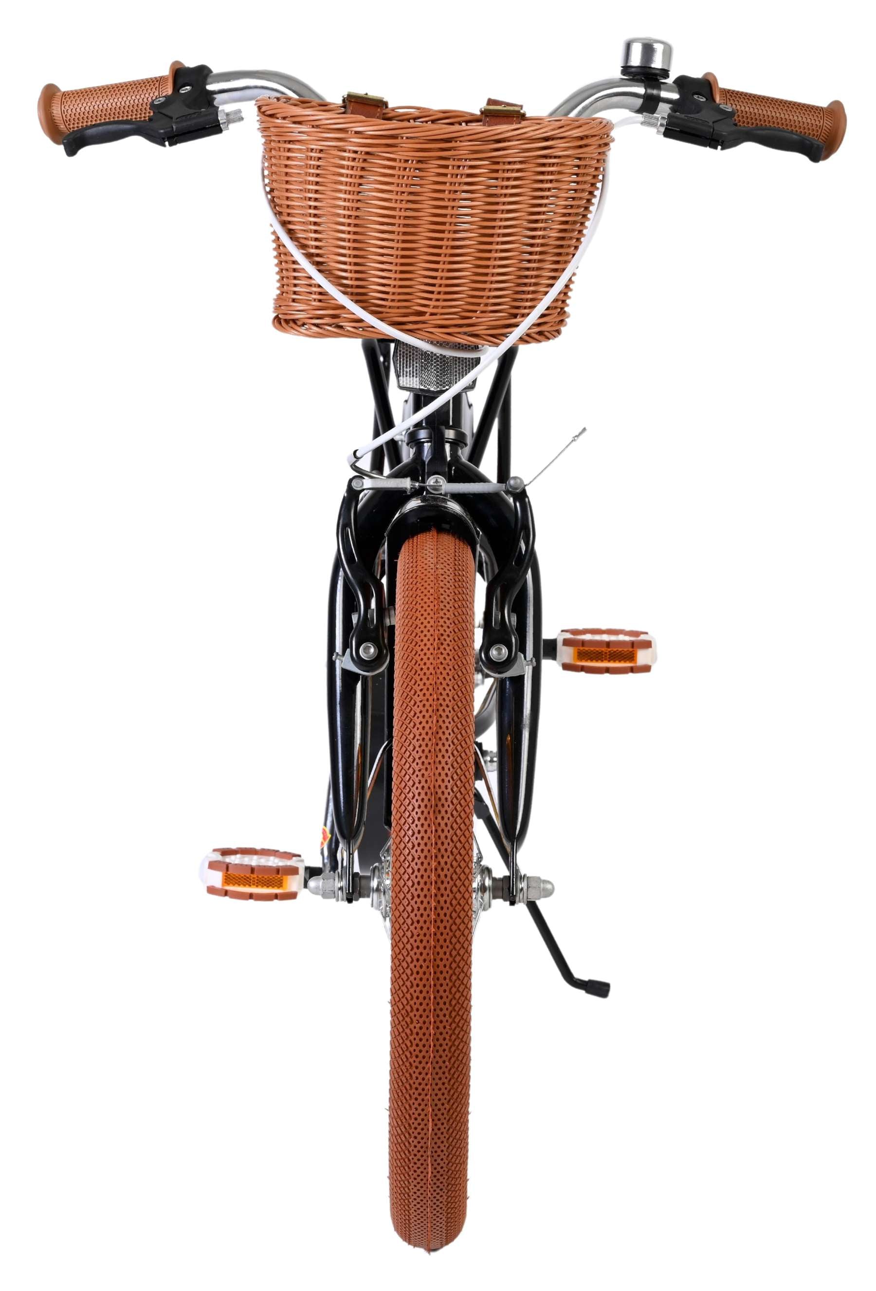 Volare ashley kinderfiets - meisjes - 18 inch - zwart - twee handremmen