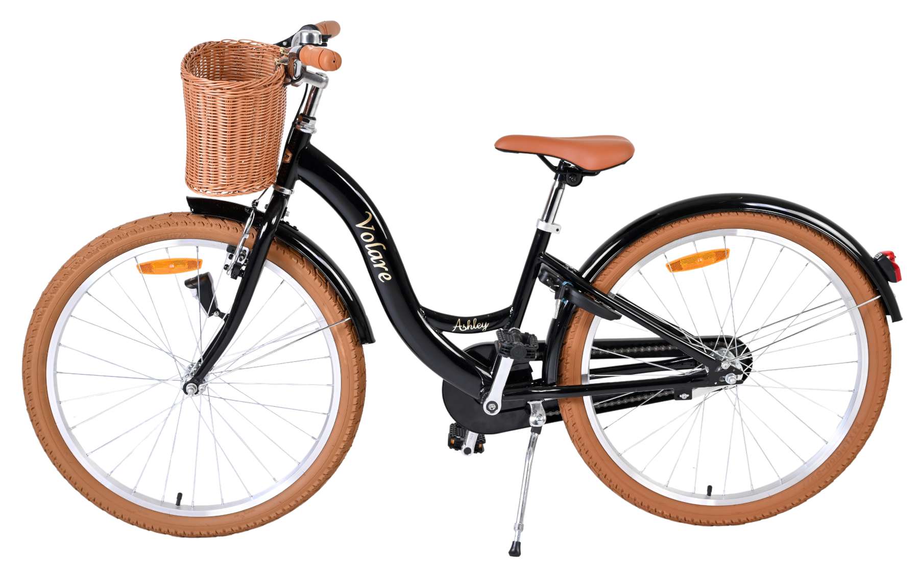 Volare ashley kinderfiets - meisjes - 24 inch - zwart