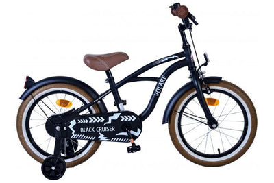 Volare Black Cruiser Bike para bicicletas para niños de 16 pulgadas Negro