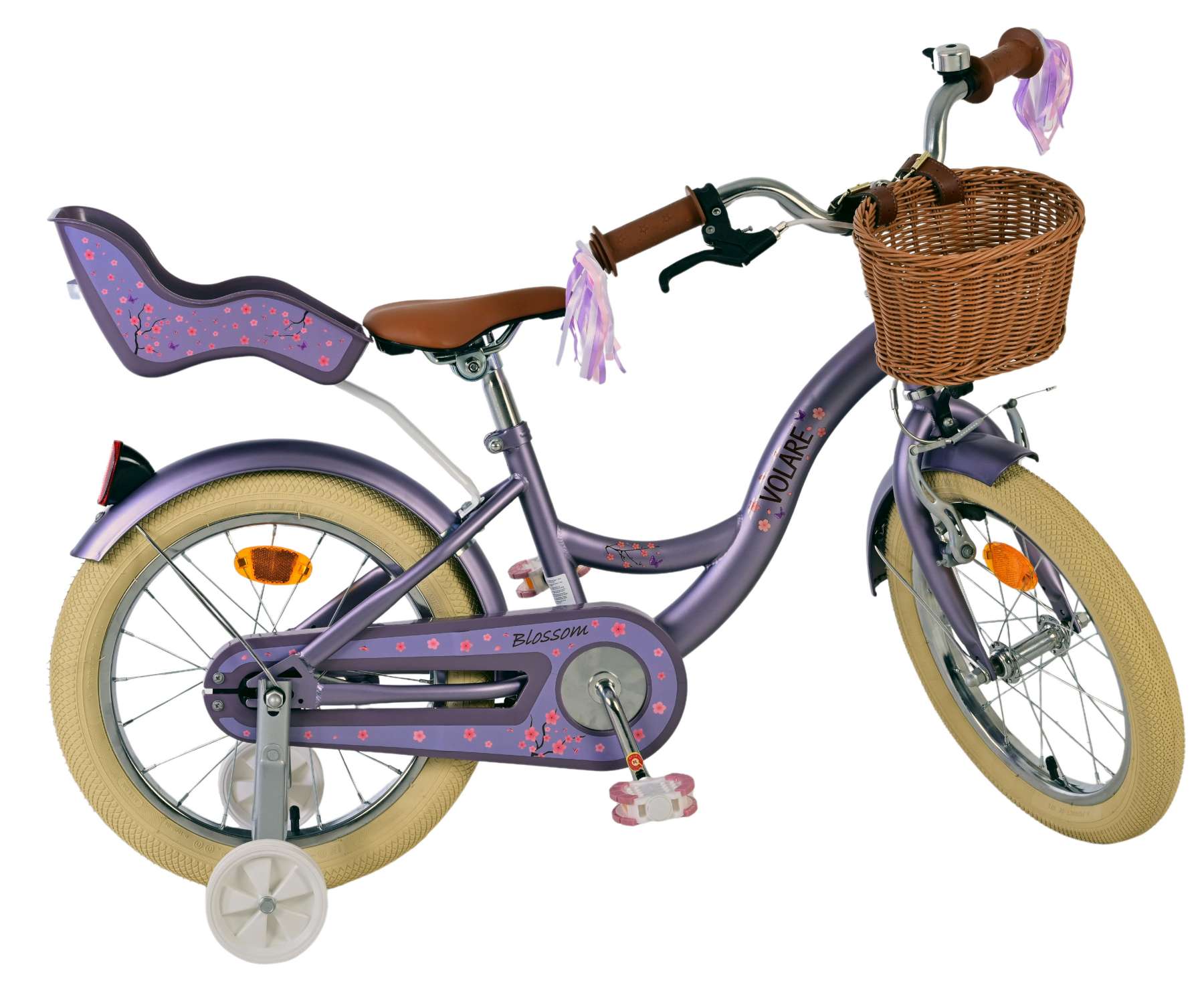 Bicicletta per bambini Volare Blossom - ragazze - 16 pollici - viola