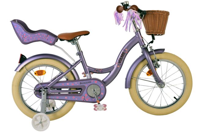 Bicicletta per bambini Volare Blossom - ragazze - 16 pollici - viola