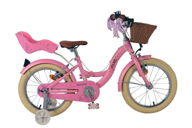 Bicicletta per bambini Volare Blossom - ragazze - 16 pollici - rosa - due freni a mano