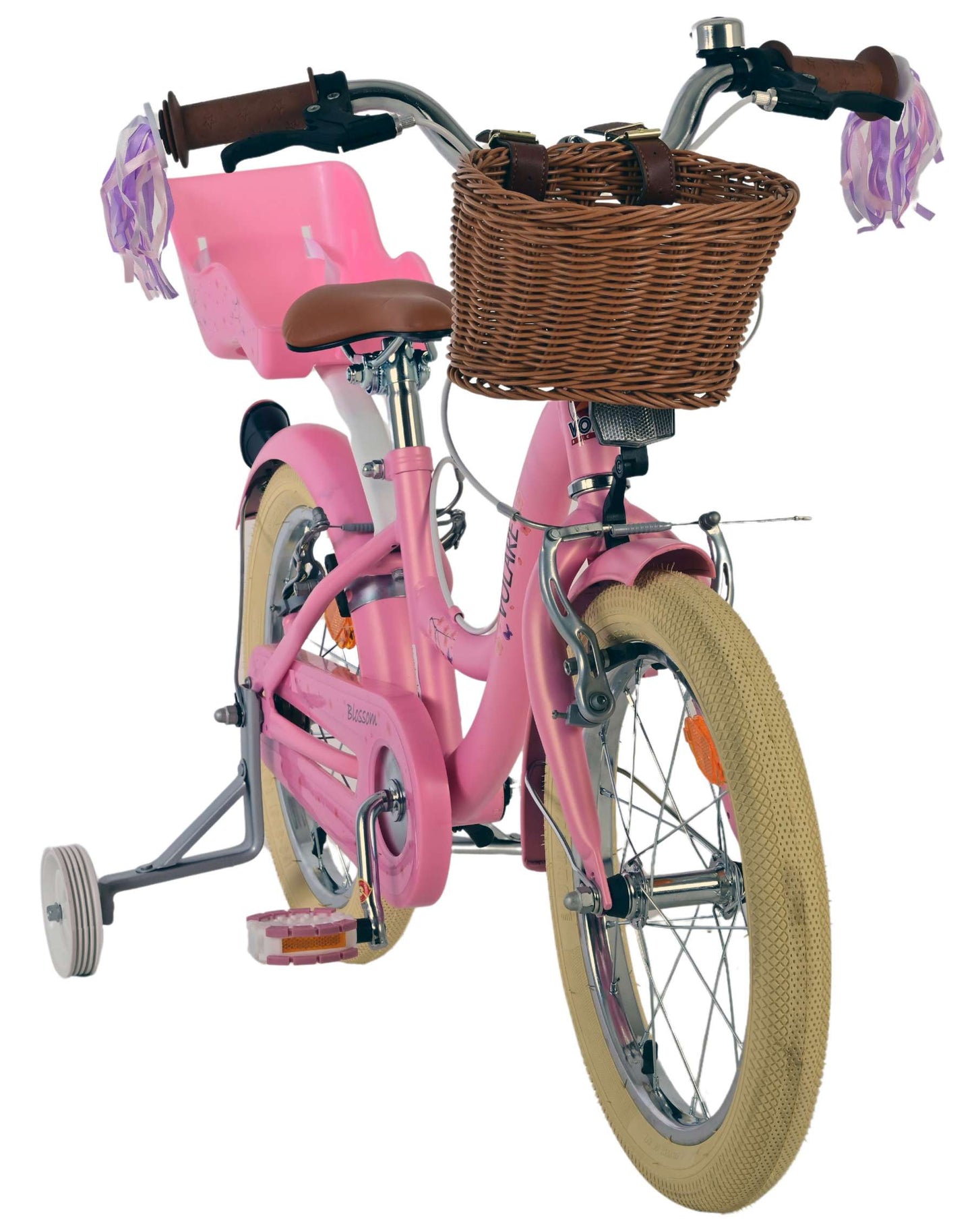 Bicicletta per bambini Volare Blossom - ragazze - 16 pollici - rosa - due freni a mano