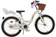Bicicletta per bambini Volare Blossom - ragazze - 18 pollici - bianca - due freni a mano