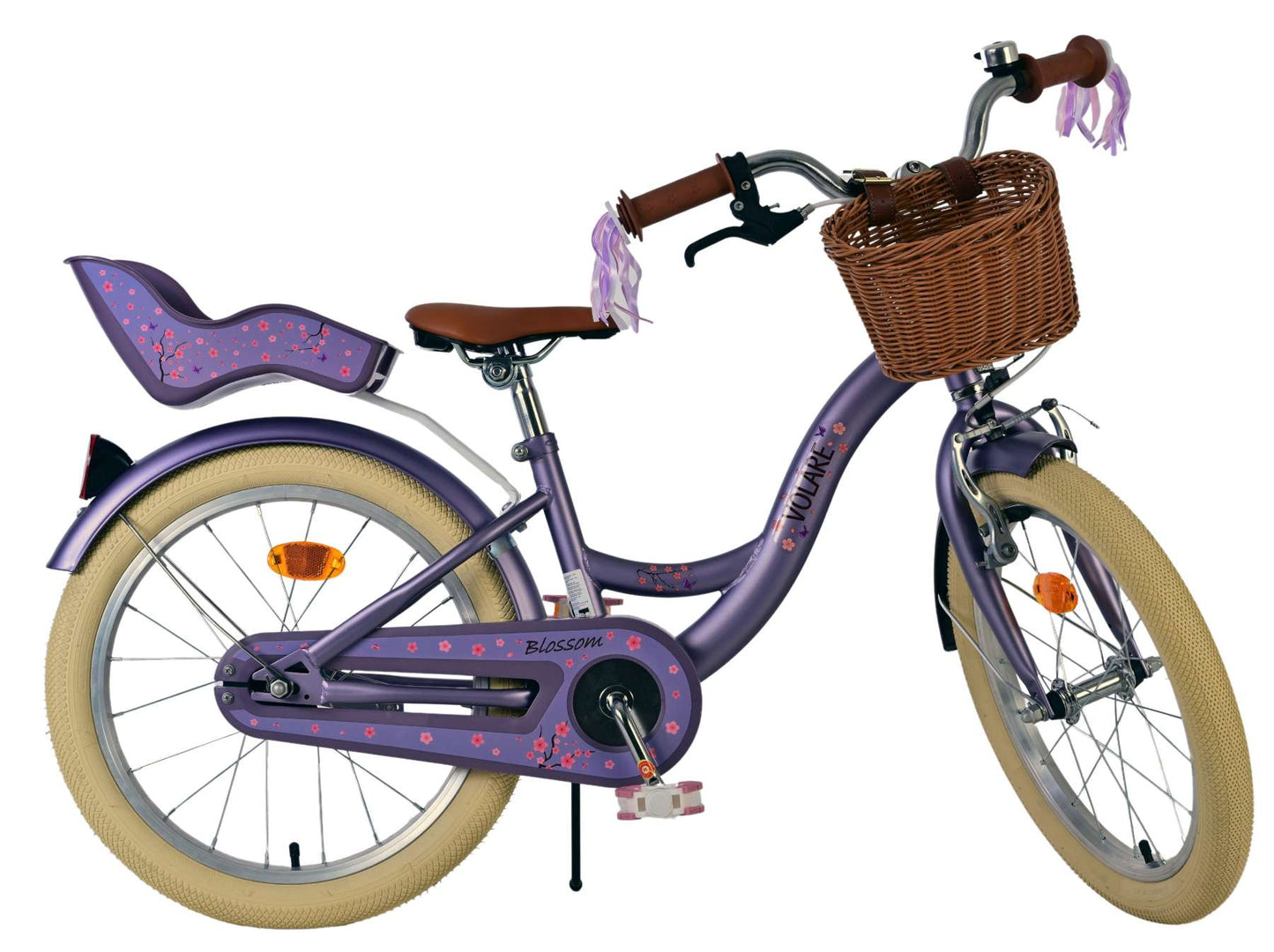 Bicicletta per bambini Volare Blossom - ragazze - 18 pollici - viola