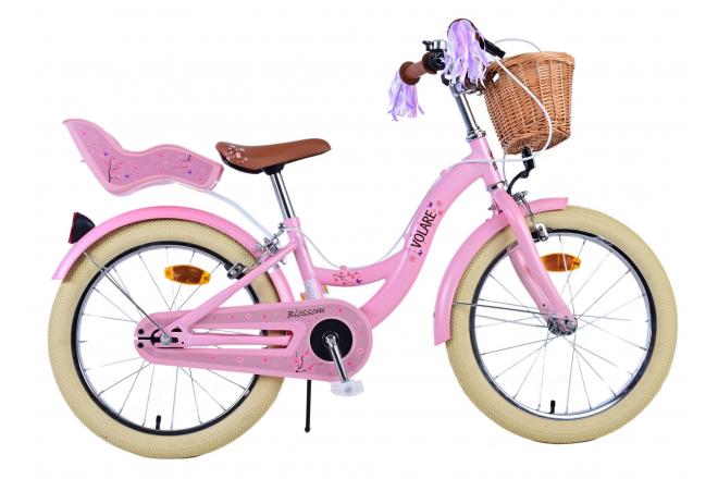 Chicas de bicicletas para niños de Vinare Blossom 18 pulgadas rosa dos frenos de mano