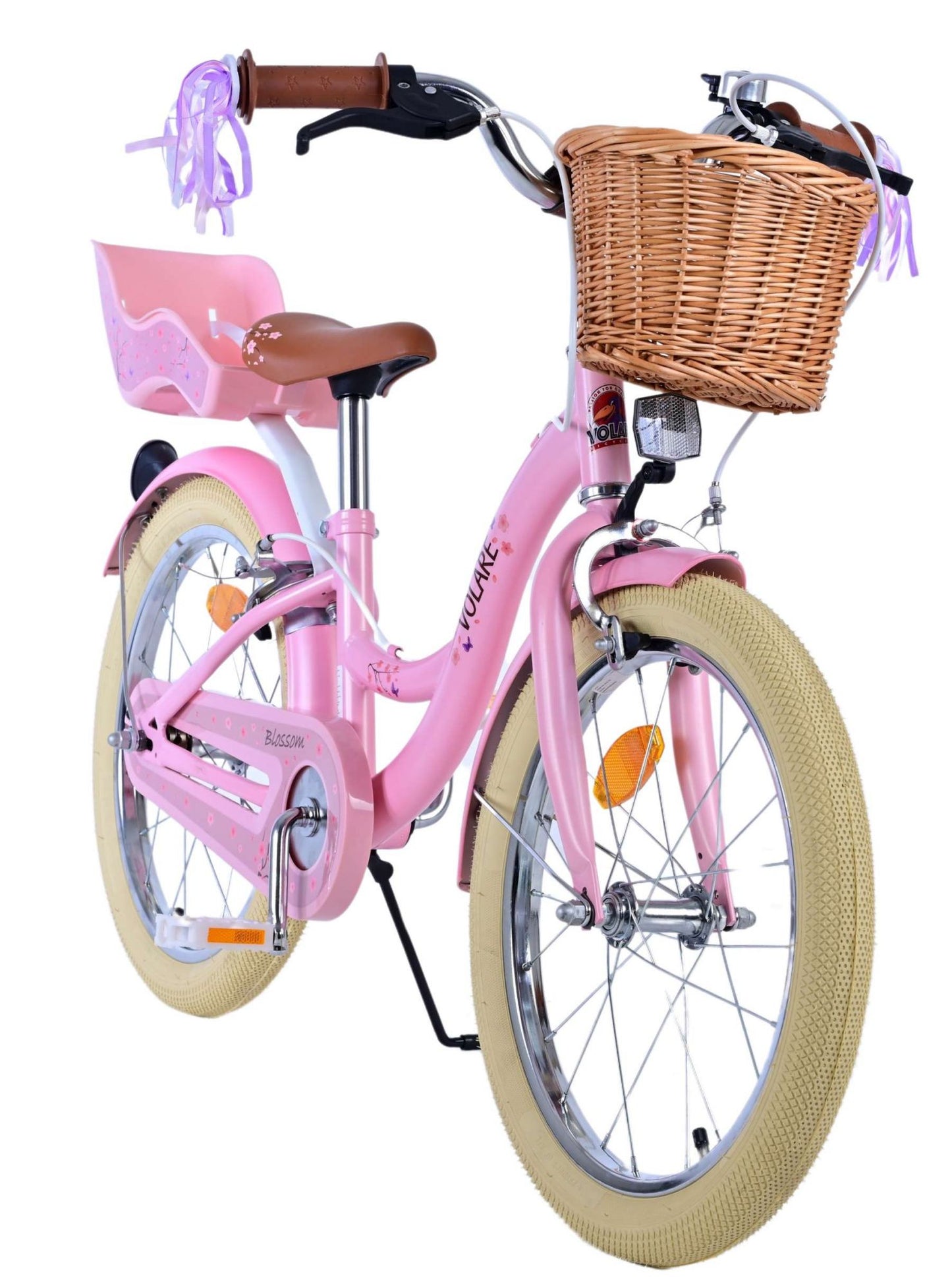 Chicas de bicicletas para niños de Vinare Blossom 18 pulgadas rosa dos frenos de mano