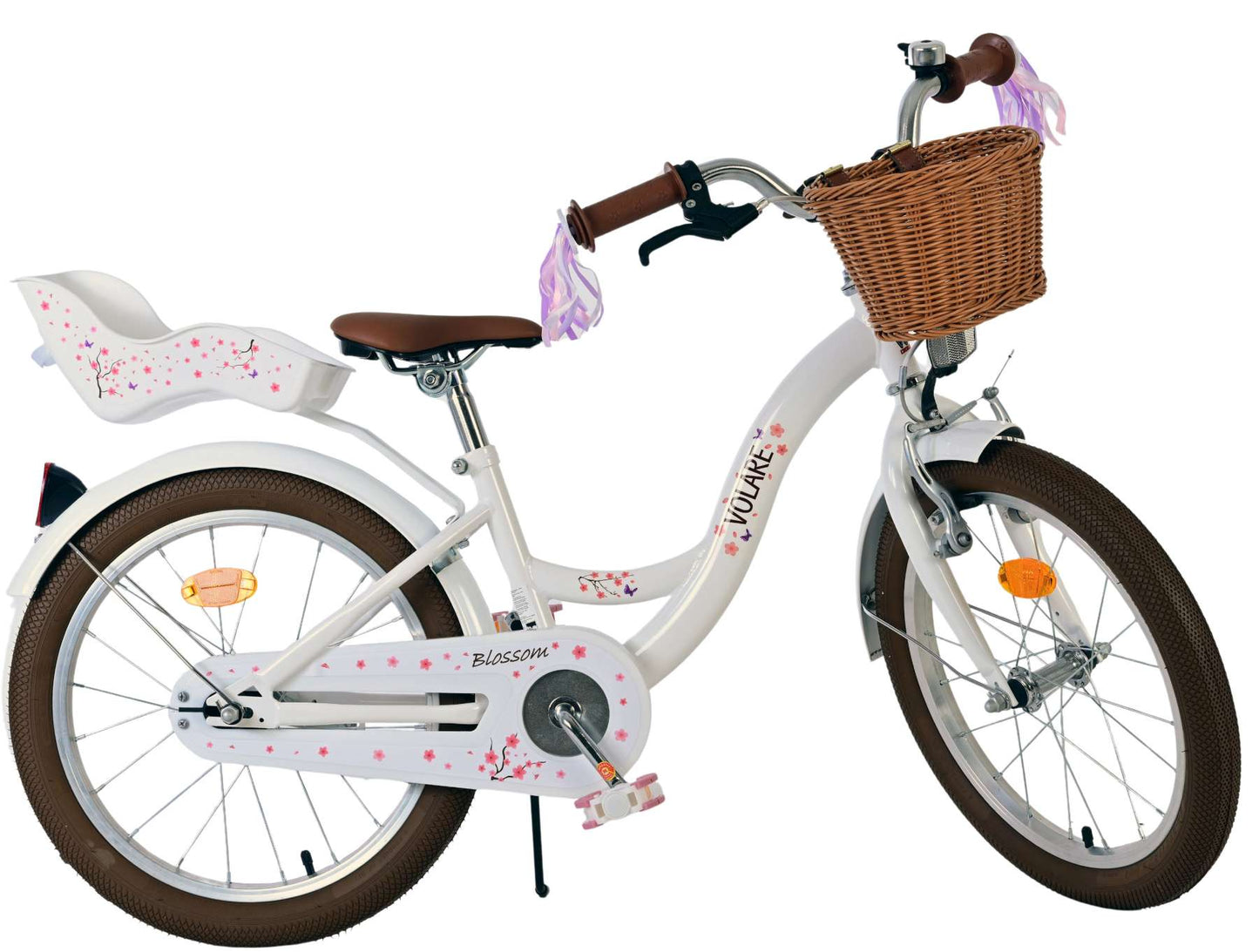 Bicicletta per bambini Volare Blossom - ragazze - 18 pollici - bianca