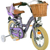 Volare blossom kinderfiets - meisjes - 12 inch - paars - twee handremmen
