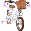 Bicicleta infantil Volare Blossom - niña - 12 pulgadas - blanca - dos frenos de mano