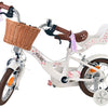Bicicleta infantil Volare Blossom - niña - 12 pulgadas - blanca - dos frenos de mano