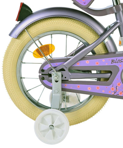 Valorare Blossom per bambini ragazze in bicicletta da 14 pollici viola