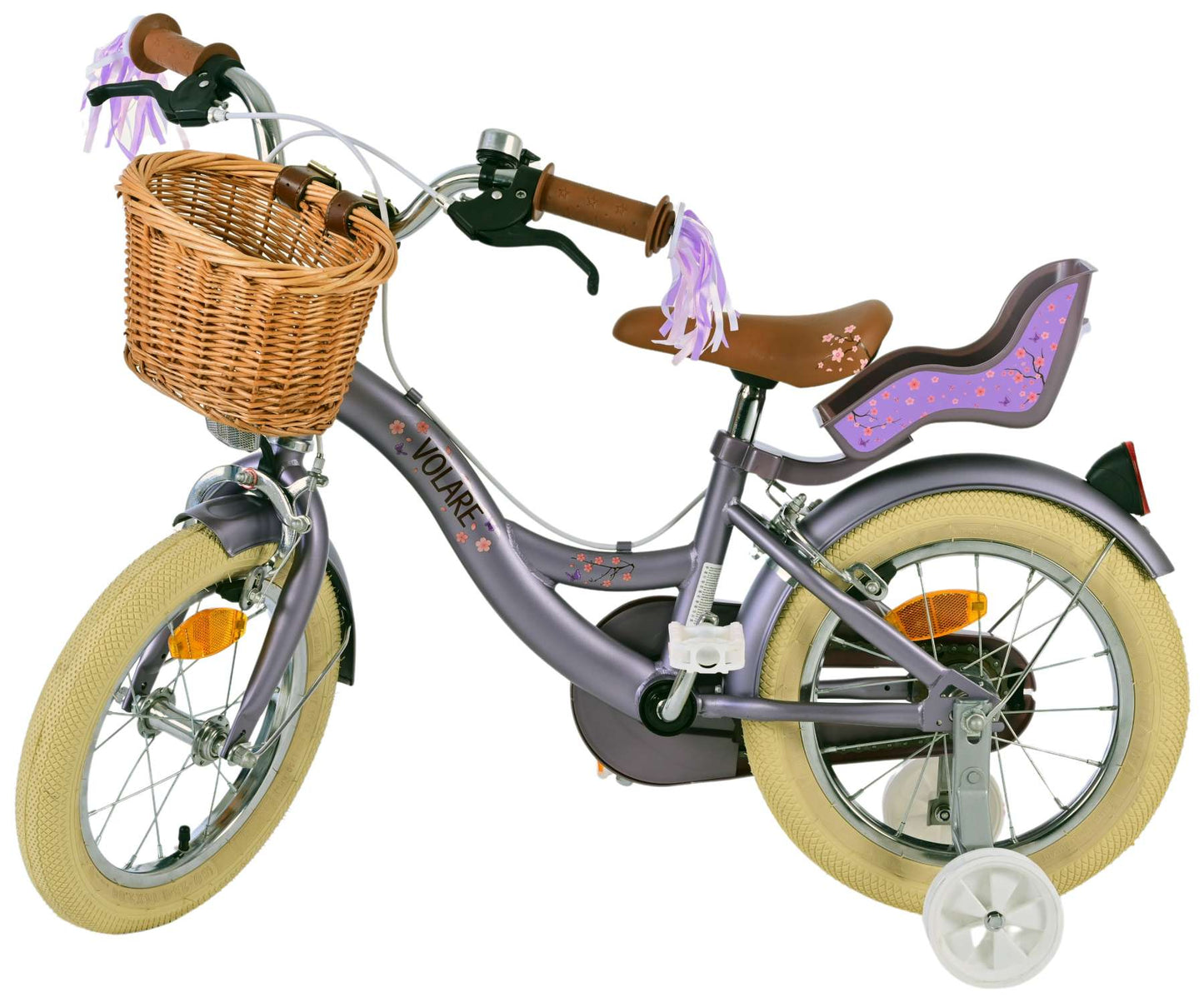 Valorare Blossom per bambini ragazze in bicicletta per bambini da 14 pollici freni a due mani