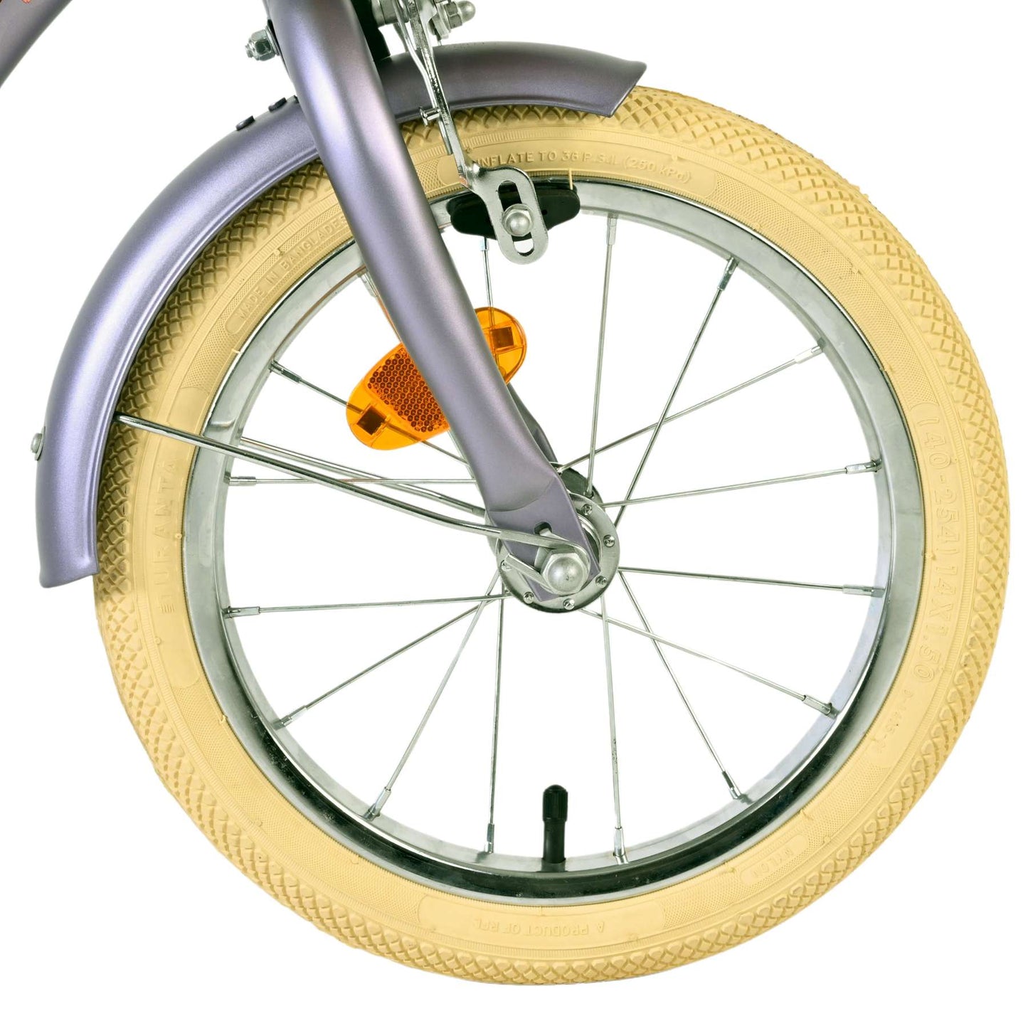 Bicicletta per bambini Volare Blossom - ragazze - 14 pollici - viola - due freni a mano
