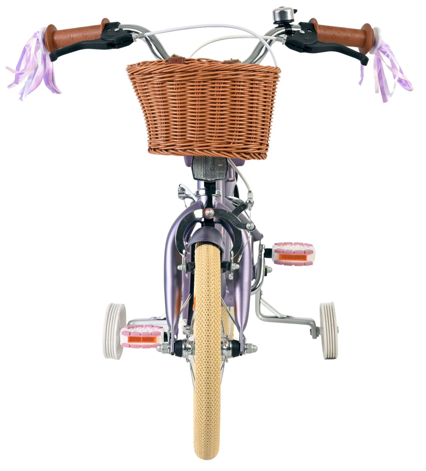 Bicicletta per bambini Volare Blossom - ragazze - 14 pollici - viola - due freni a mano