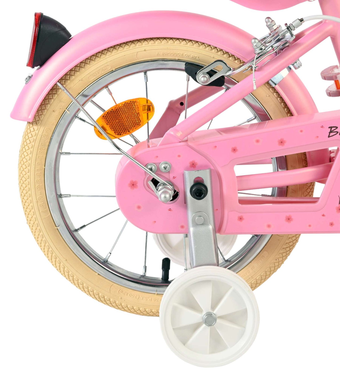 Bicicleta infantil Volare Blossom - niña - 14 pulgadas - rosa - dos frenos de mano