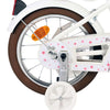 Vlatare Blossom per bambini ragazze in bicicletta da 14 pollici bianche