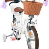 Vlatare Blossom per bambini ragazze in bicicletta da 14 pollici bianche