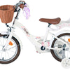 Vlatare Blossom per bambini ragazze in bicicletta da 14 pollici bianche