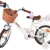 Vlatare Blossom per bambini ragazze in bicicletta da 14 pollici bianche