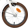 Bicicleta infantil Volare Blossom - niña - 14 pulgadas - blanca - dos frenos de mano