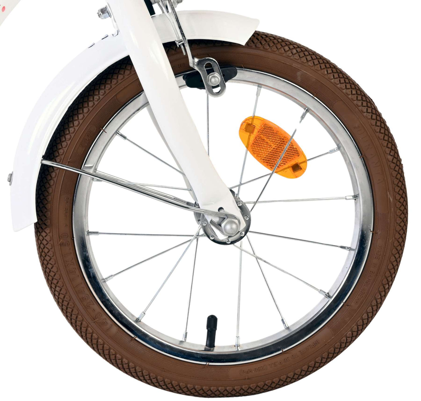 Bicicletta per bambini Volare Blossom - ragazze - 14 pollici - bianca - due freni a mano