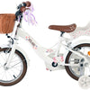 Bicicleta infantil Volare Blossom - niña - 14 pulgadas - blanca - dos frenos de mano