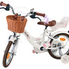 Bicicleta infantil Volare Blossom - niña - 14 pulgadas - blanca - dos frenos de mano